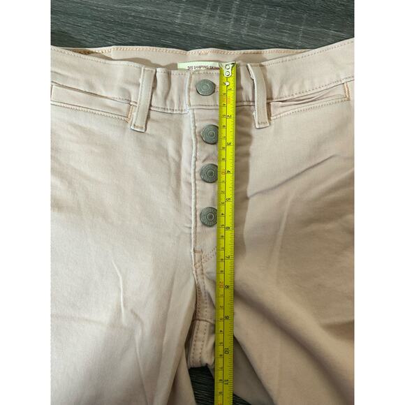 Levis's Strauss & Co 311 Shaping Skinny Light Pink Jeans Size 27 USED - Picture 10 of 13